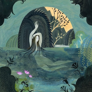 La baignade d'Arethusa - Impression d'une illustration de Sarah Young
