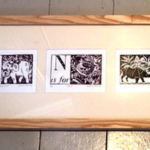 Z is for Zoo Alphabet Silkscreen Print image 5