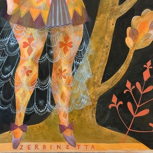 Zerbinetta Commedia dell'arte Print image 3