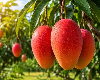 Grafted Miyazaki Mango Tree 3-4 Ft Tall, Egg of the Sun Mango Plant, Free Shipping