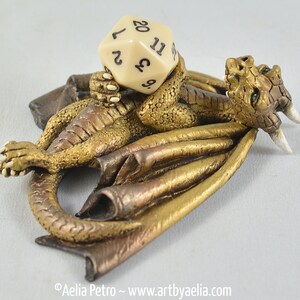 Brass Dice Dragon - Custom Made PRE ORDER Shipping in 6-10 Weeks
