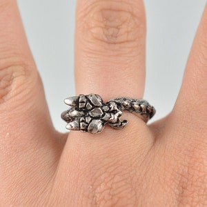 Pewter Dragon Ring - IN STOCK and Ready to Ship
