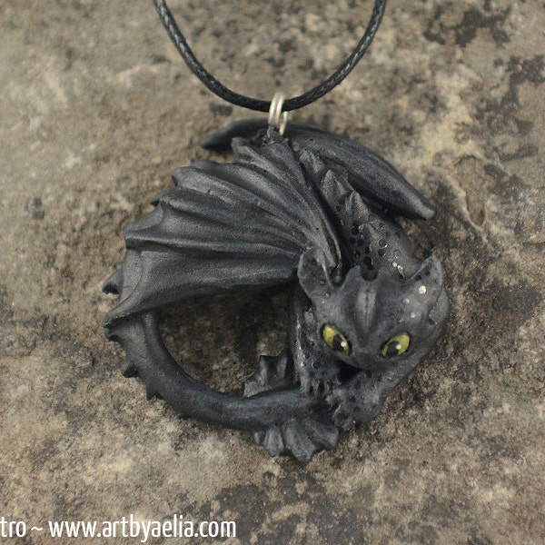 Toothless Inspired Dragon Necklace - Now in Stock!