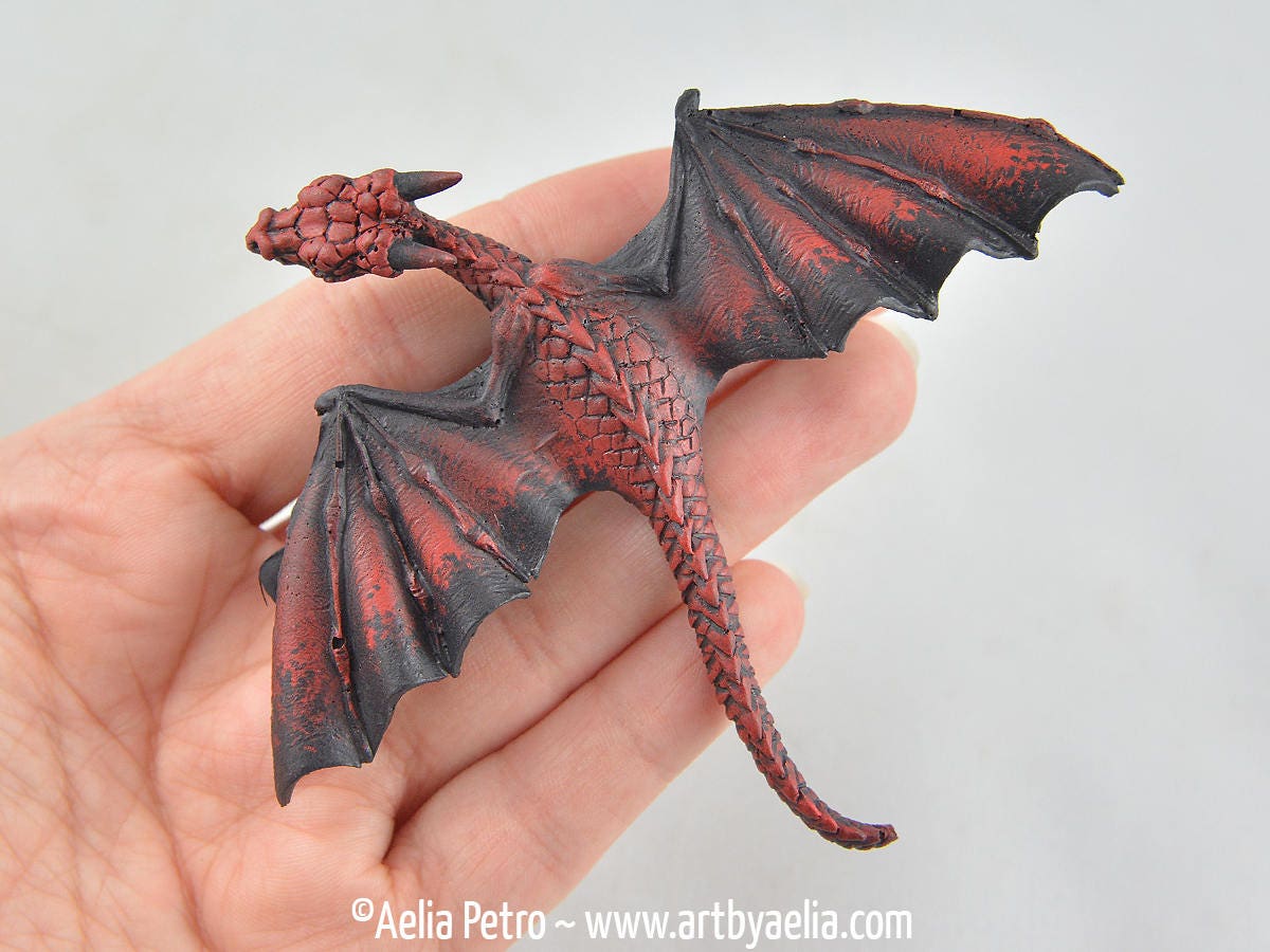 Realiste Baby Drogon Inspire Dragon Hair Clip En Stock Et Etsy