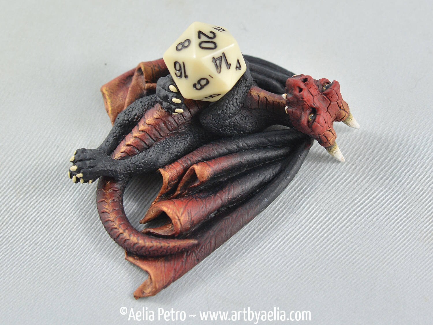 Burning Ember Dice Dragon - Custom Made PRE ORDER Shipping in 6-10 Weeks