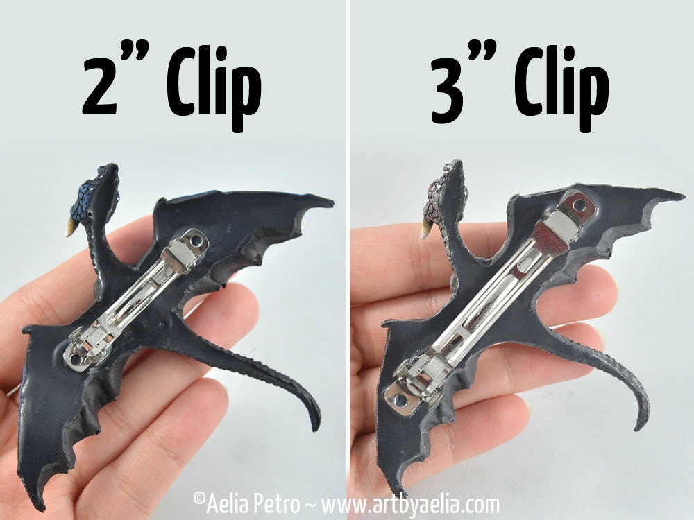 Custom Made Realistic Baby Dragon Hair Clip in Your Choice of Colour ...