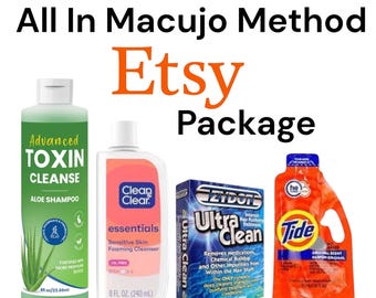 Macujo Method Hair Detox Kit – Advanced Toxin Cleanse, Zydot, Clean Clear, Tide