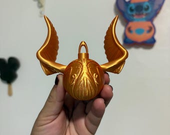 Golden snitch ornament, Christmas ornament
