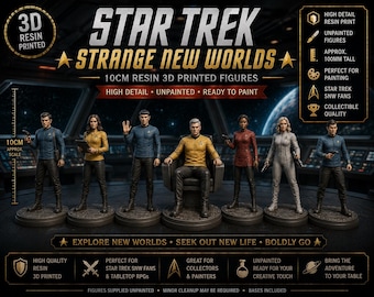 Star Trek: Strange New Worlds – Resin 3D Printed Figures