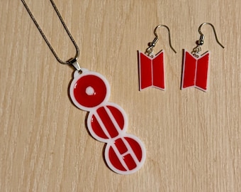 BTS Arirang Inspired Jewelry Set | Necklace and Earrings