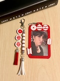 BTS Inspired Photo Card Holder & Bag Charm