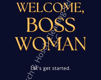 Boss-Woman Business Starter Kit – Launch Tools, Templates, Strategy (Canva) Non-Editable-Instant Download