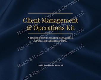 Client Management Operations Kit – Service Provider Templates Non- Editable (PDF)-Instant Download
