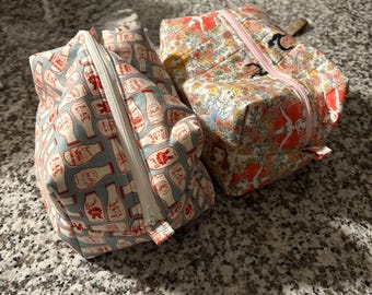 Boxy Travel Cosmetic Bag – Versatile Organizer Pouch