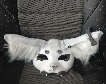 Witte kattenmasker