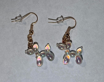 Balloon dog dangle earrings nickel free