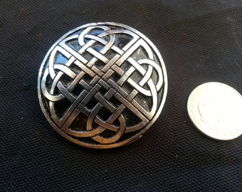 Large Disk Broach With Celtic Knotwork Type 4