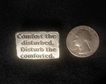 Signs Of The Thymes, A Pewter Button With Funny Sayings.