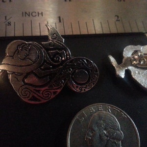 Celtic Single Mermaid Pewter Pin