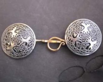 Pewter Cloac Clasp  Celtic Trees