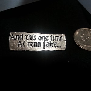 Signs Of The Thymes , A Pewter Button With Funny Sayings