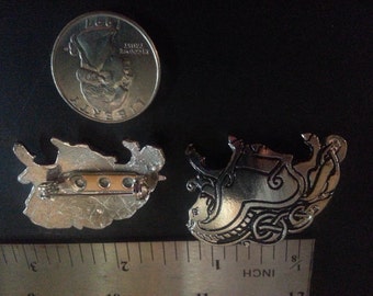 Celtic Single War Horse Pewter Pin