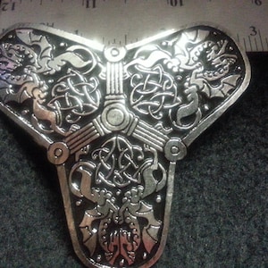 Large Viking Trefoil Brooch