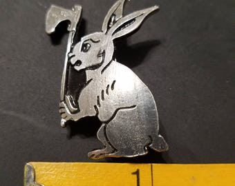 French / Norman Bunny With Ax .