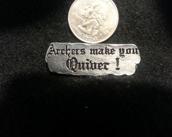 Signs Of The Thymes A Pewter Button With Funny Sayings