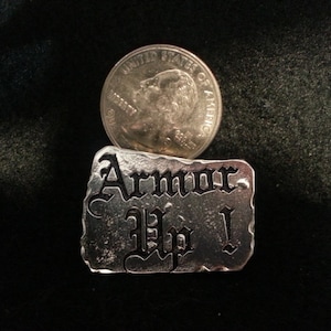Signs Of The Thymes, A Pewter Button With Funny Sayings