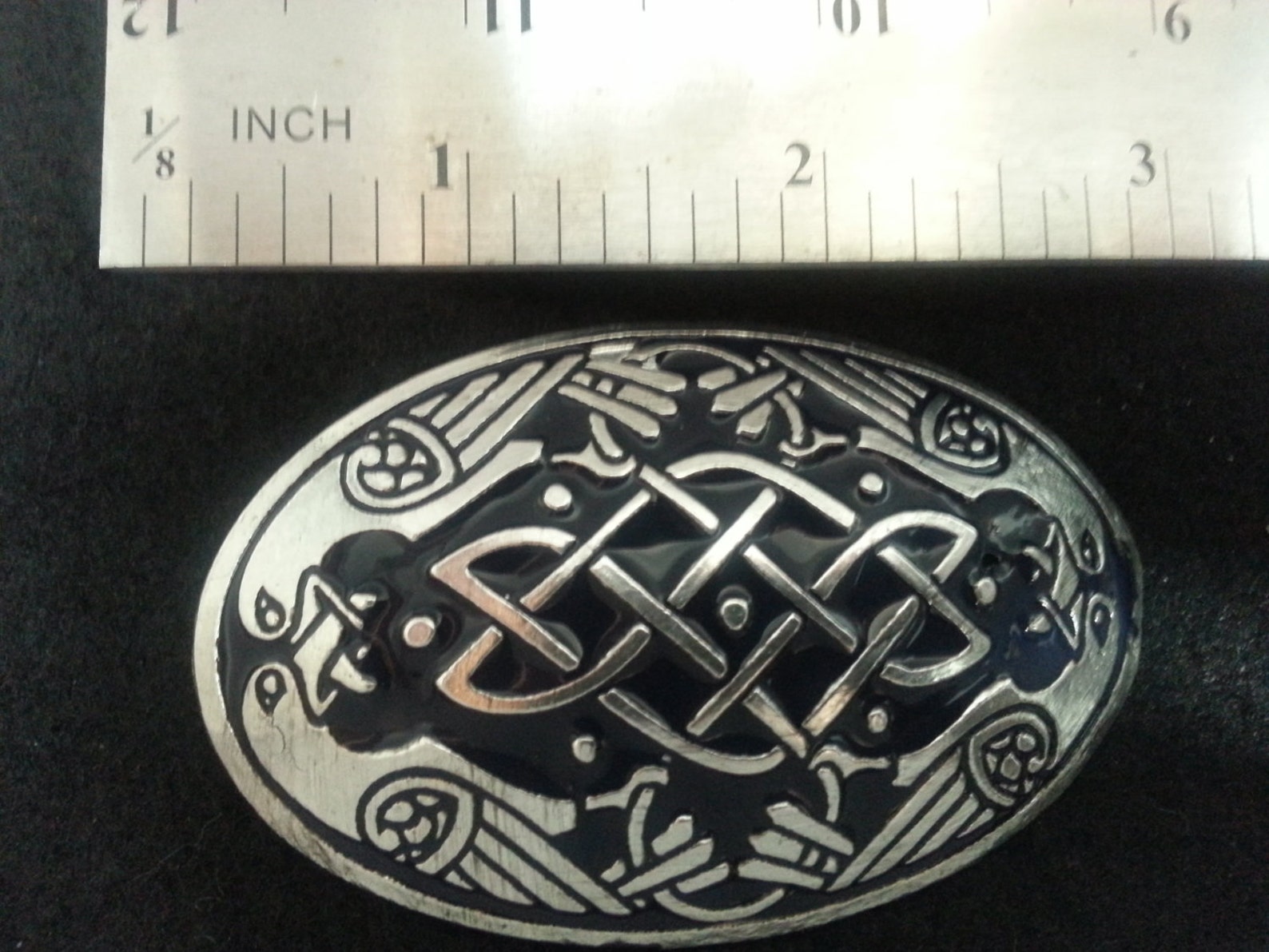 Large Viking Raven Oval Pewter Broach - Etsy