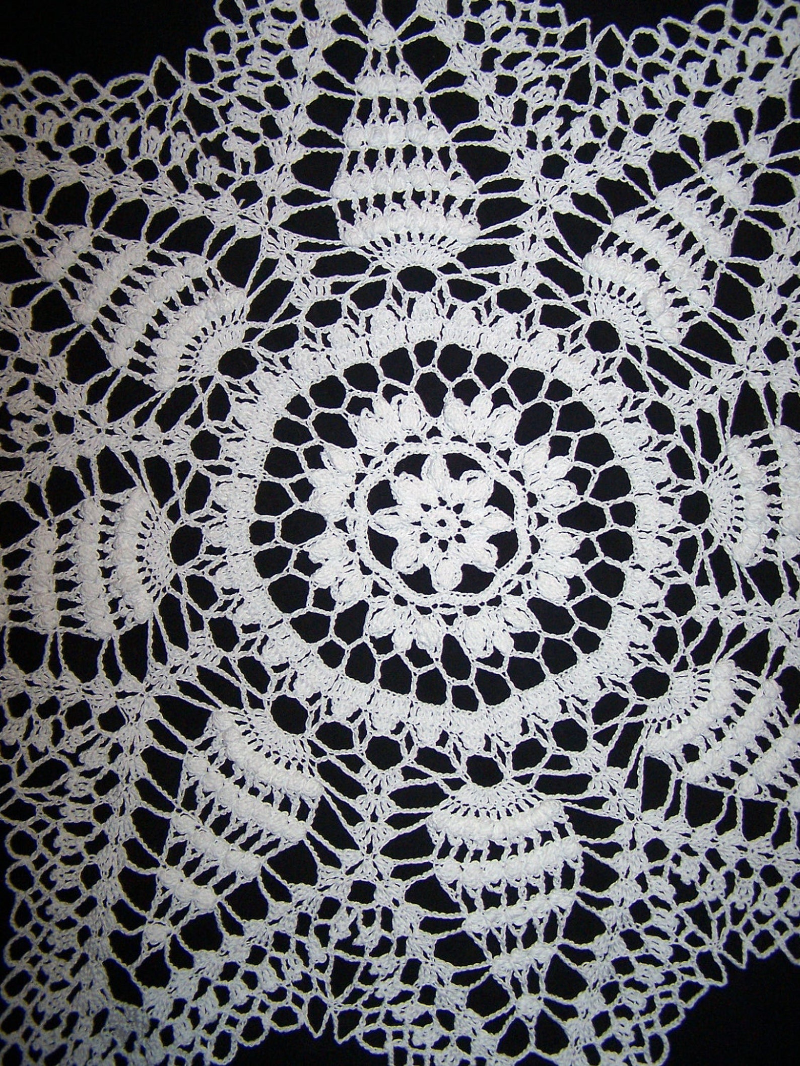 Handmade White Starshaped Crochet Doily Etsy