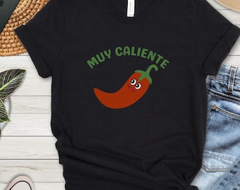 Camiseta gráfica Muy Caliente Chili Pepper / Camiseta con humor picante y divertido