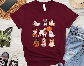 Camiseta de Halloween para perros / Camiseta de Halloween con calabazas para pedir dulces