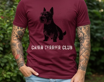 Camiseta con ilustración de Cairn Terrier / Camiseta de perro Scottish Terrier