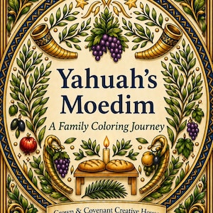 Yahuah’s Moedim Coloring Book | Biblical Feast Days Activity Book | Torah Homeschool Resource | Family Faith Coloring Pages | Printable PDF