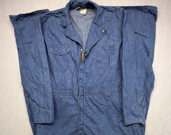Mono de mezclilla Big Ben de Wrangler, estilo años 70, para hombre, talla 42 regular, color azul, fabricado en EE. UU.