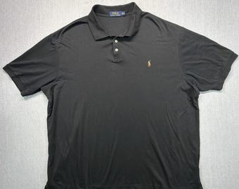 ポロ ラルフローレン メンズ ポロシャツ 3XLT ブラック フレッシュ ポニー ビッグ＆トール クラシック