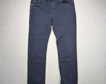 Mott and Bow Mercer Jeans Mens 34x30 Slim Straight Stretch Denim Dark Navy