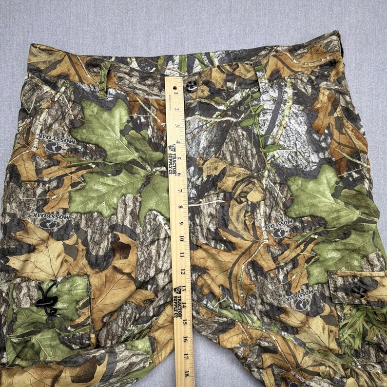 Mens Ol' Tom Mossy Oak Obsession Turkey Hunting Cargo Camo Pants L 38x30 image 8