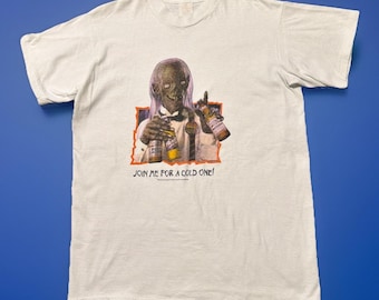 VTG 90s Tales From The Crypt Bud Horror Shirt XL Cryptkeeper Single Stitch GRAIL