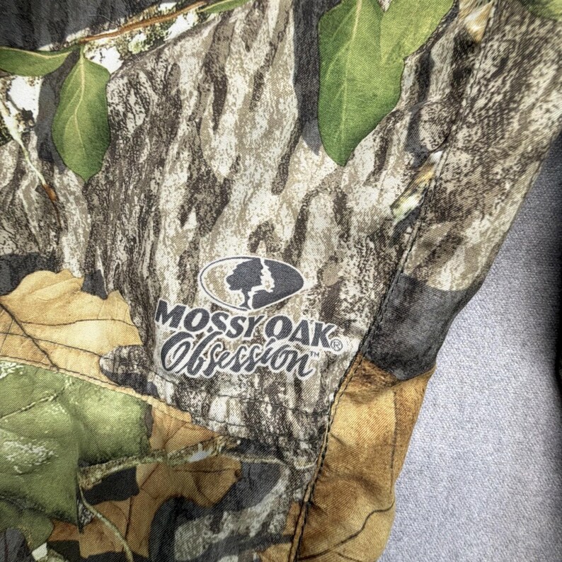 Mens Ol' Tom Mossy Oak Obsession Turkey Hunting Cargo Camo Pants L 38x30 image 2