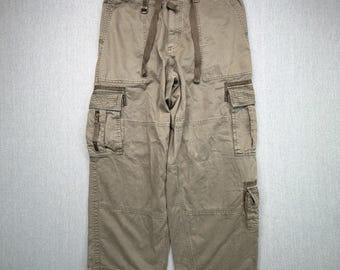 Abercrombie Fitch Pants Mens Large Fits 32x28 Paratrooper Baggy Wide Leg Y2K