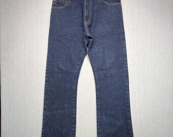 Levis Jeans Mens 34x32 (Fits 34x32) 517 Boot Cut Denim Black Y2K 2000s