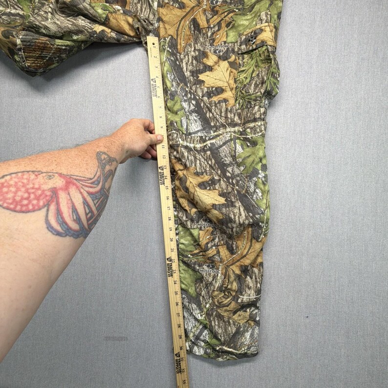 Mens Ol' Tom Mossy Oak Obsession Turkey Hunting Cargo Camo Pants L 38x30 image 7
