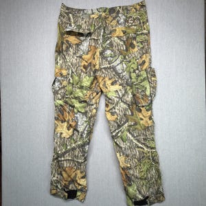Mens Ol' Tom Mossy Oak Obsession Turkey Hunting Cargo Camo Pants L 38x30 image 4