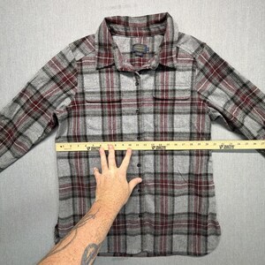 Vintage Pendleton Wolle Flanell Hemd Wolle Kariert Gr. L Bild 4