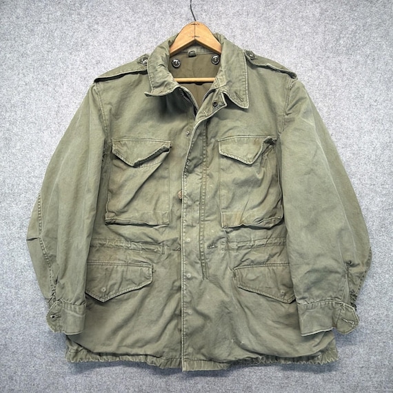 Vintage US Army M51 Field Jacket Large Regular M-1951 OG107 50s