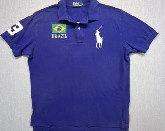 Polo Ralph Lauren Brazil Big Pony Polo Shirt - Large