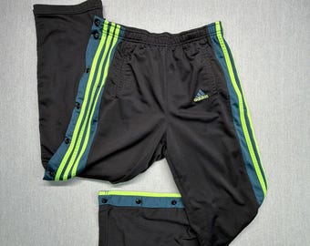 Vintage Adidas Breakaway 90s Track Pants Black Mens Small / Medium